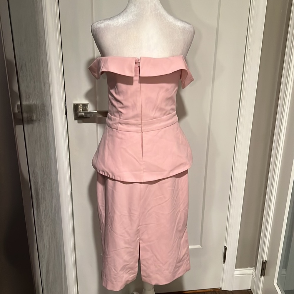 BLACK HALO La Reina Off The Shoulder Sheath Dress Size 10 - Picture 5 of 6